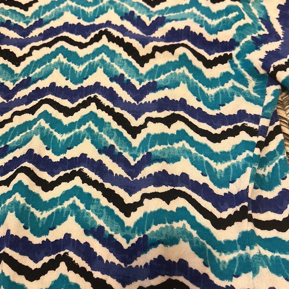 Blue Patterned Button Up Cardigan - Picture 13 of 14
